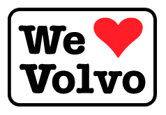 We Love Volvo logo